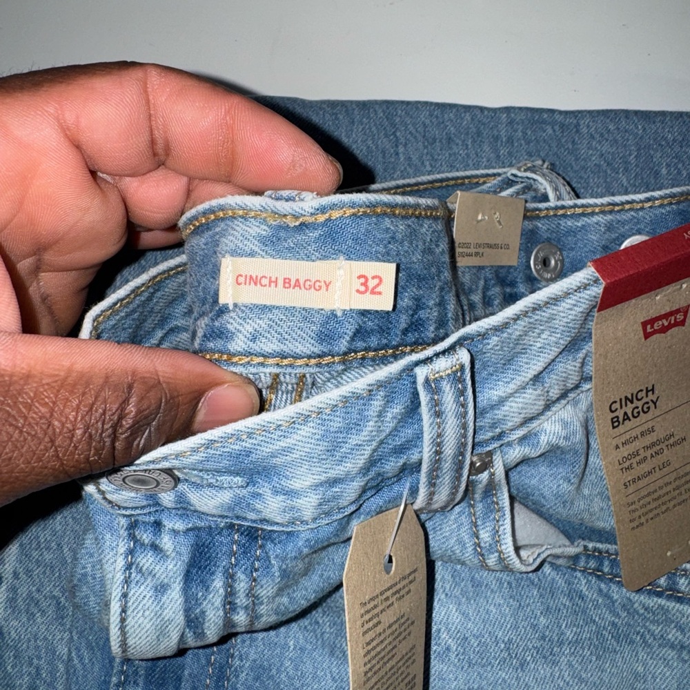 Levi's Light Blue Cinch Baggy - Picture 3 of 4